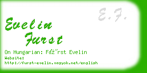 evelin furst business card